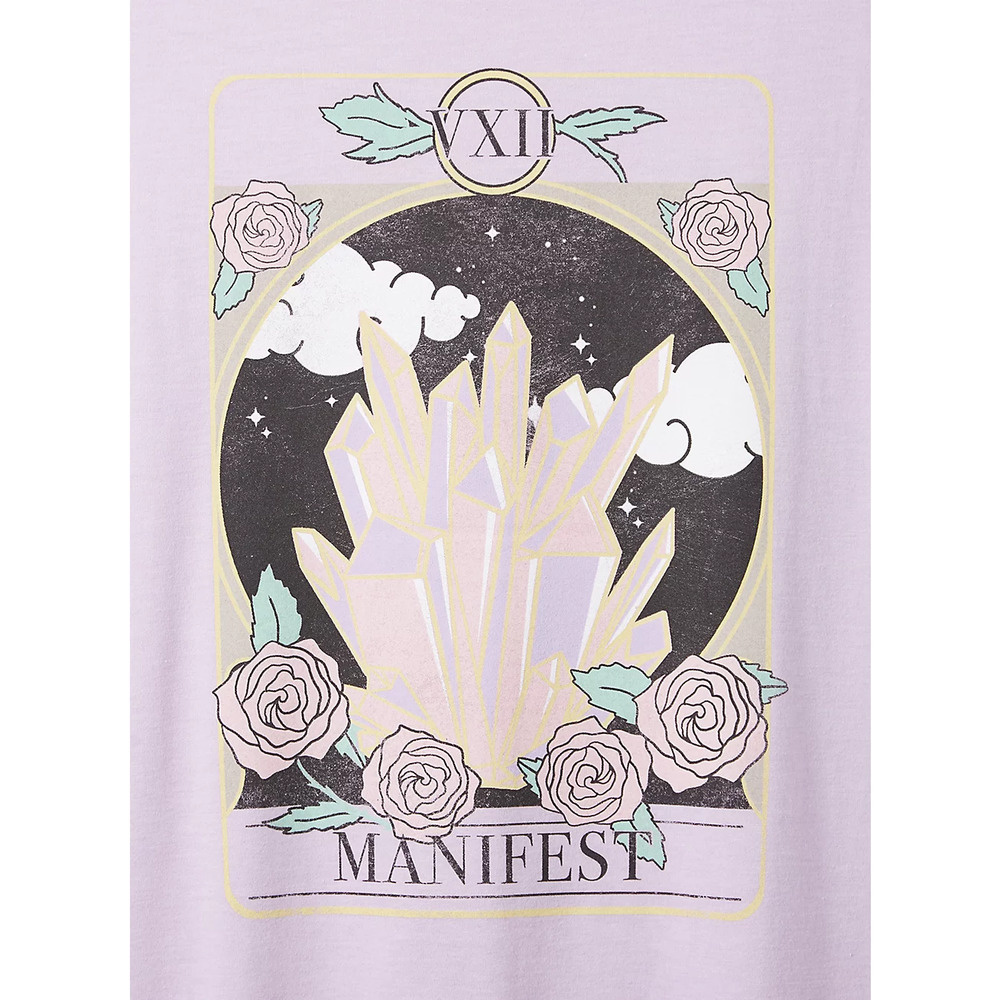 Torrid 4x NWT Everyday Tank Tee Crystals Manifest Witchy Lavender Purple